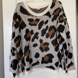 Cheetah print sweater!